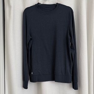 Vuori Navy Long Sleeve Crewneck Shirt